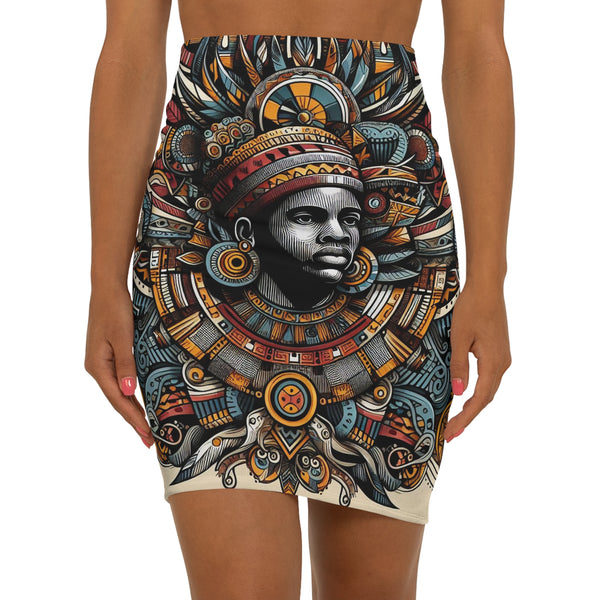 African Art Designed Women's Mini Skirt