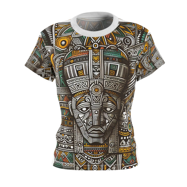 African Art Designed Women's Cut & Sew Tee Shirt”