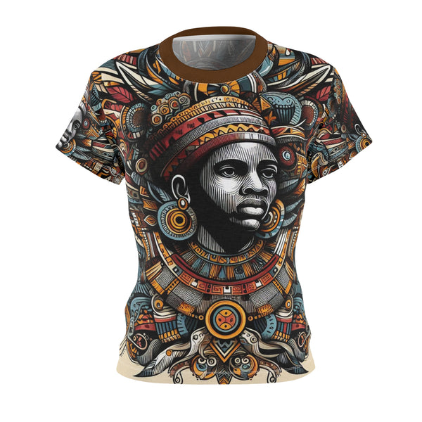 African Art inspired Designed Women's Cut & Sew Tee Shirt